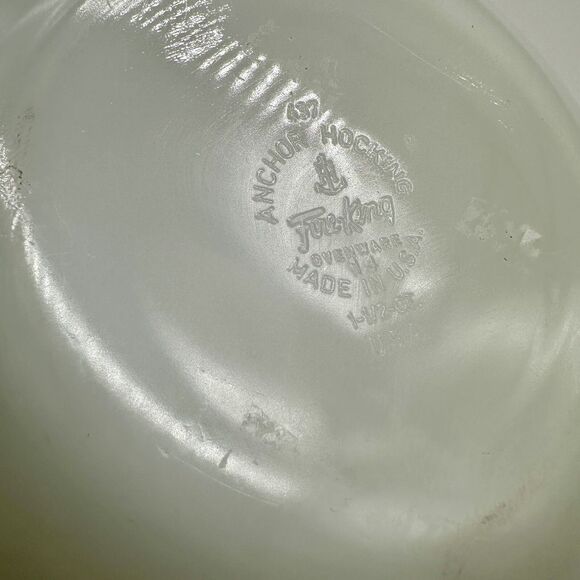 Vintage Anchor Hocking Fire-King Meadow Green Casserole 1.5 qt, Baking Dish 437 - Picture 4 of 5